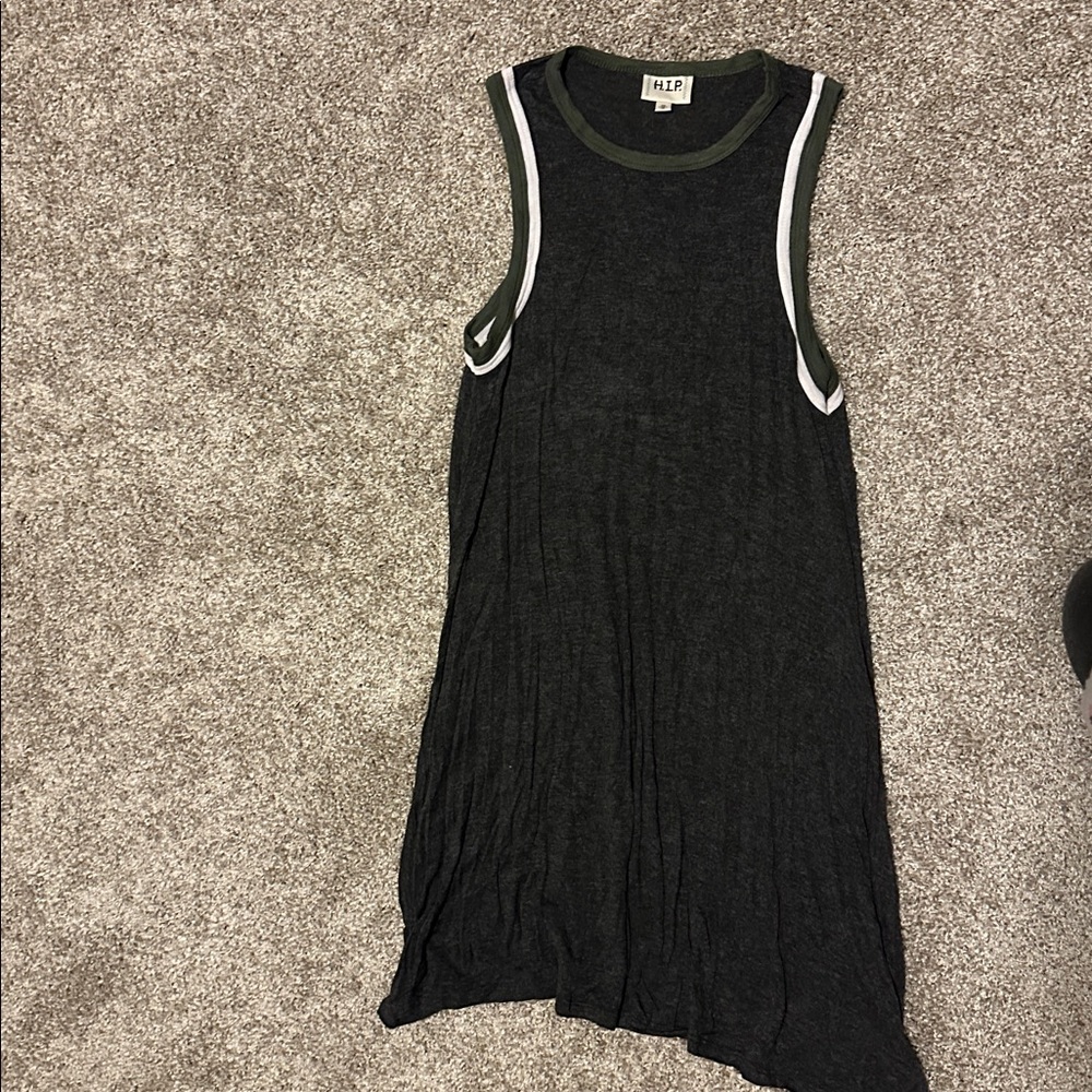 h.i.p. Green and Gray Tank Top